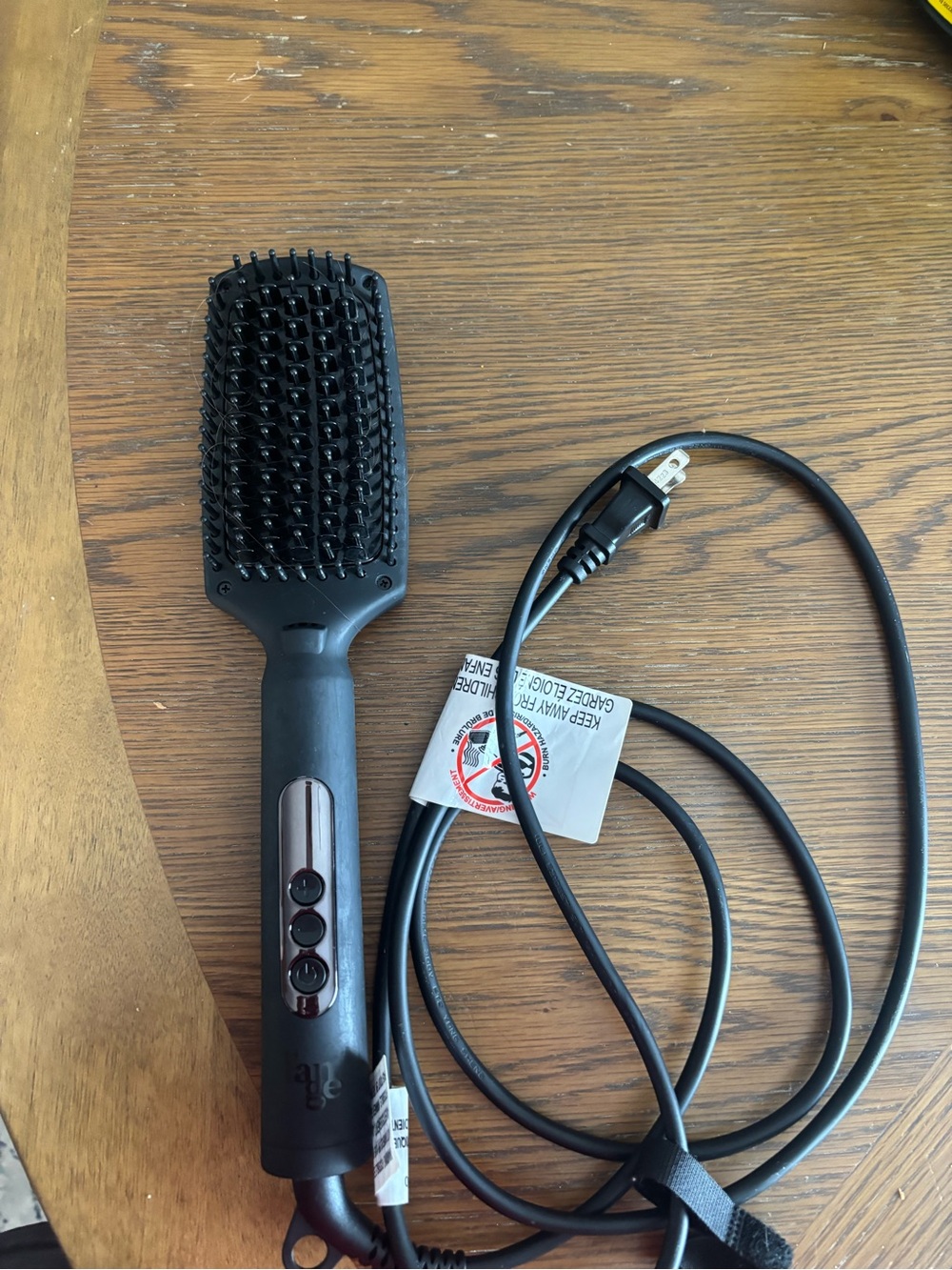 Lange Electric Paddle Straightening Brush - Black